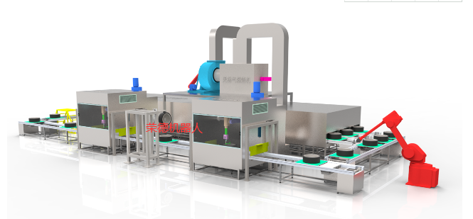 橡胶轮胎机器人自动喷涂线